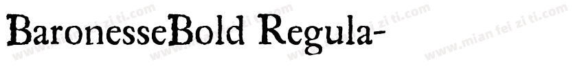 BaronesseBold Regula字体转换